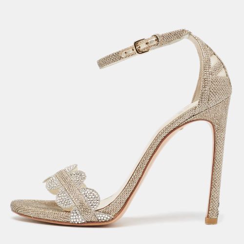 Metallic Glitter Ankle Strap Sandals Size 37.5 - Stuart Weitzman - Modalova