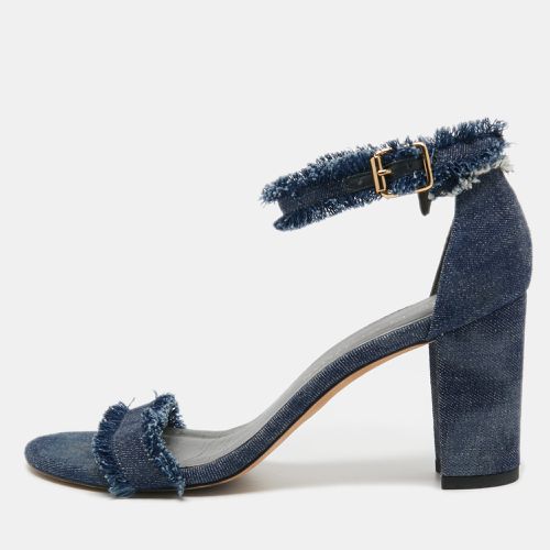 Denim Ankle Strap Sandals Size 38 - Stuart Weitzman - Modalova