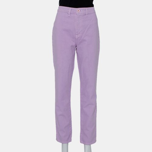 Lilac Denim Contrast Pocket Detail High Rise Jeans M - Staud - Modalova