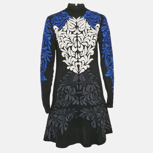 Blue Embroidered Crepe Flounce Mini Dress S - Stella McCartney - Modalova