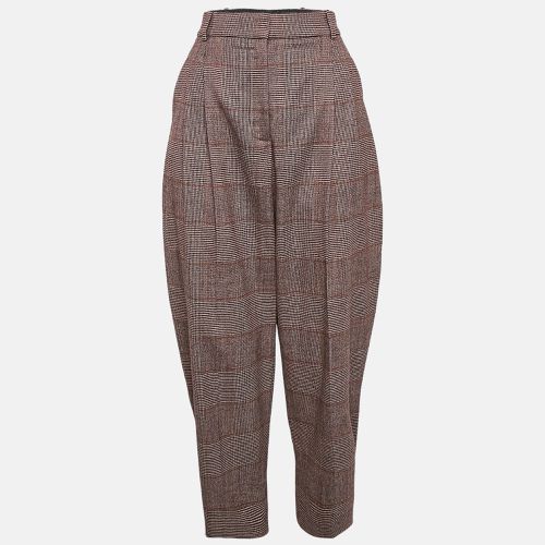 Houndstooth Wool Cropped Pants M - Stella McCartney - Modalova