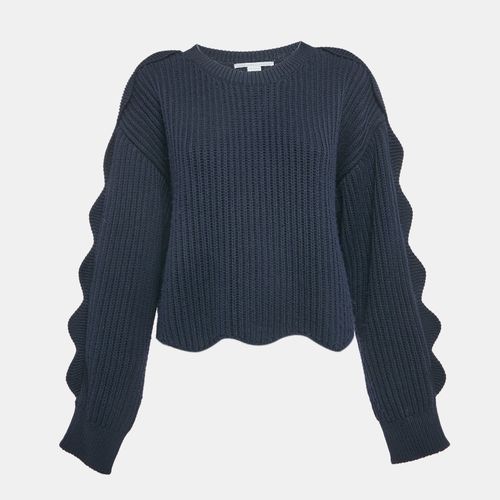 Cotton Blend Scallop Detail Sweater S - Stella McCartney - Modalova