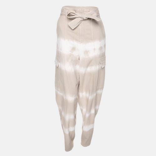 White Cotton Bamboo Safari Tie Dye Pant S - Stella McCartney - Modalova