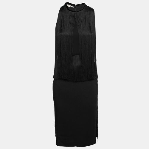 Crepe Fringed Midi Dress XS - Stella McCartney - Modalova