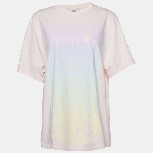 Graphic Print Cotton Crew Neck T-Shirt S - Stella McCartney - Modalova