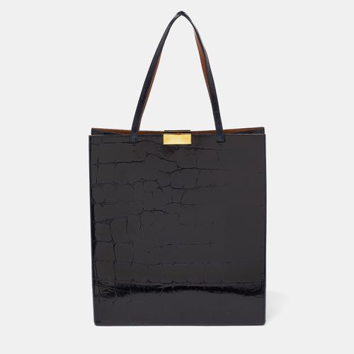 Dark Croc Embossed Leather Shopper Tote - Stella McCartney - Modalova