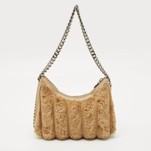 Faux Fur and Faux Leather Mini Quilted Falabella Bag - Stella McCartney - Modalova