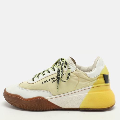 Yellow Faux Leather and Neoprene Loop Low Top Sneakers Size 38 - Stella McCartney - Modalova