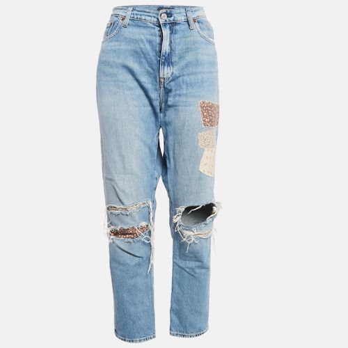 Patchwork Denim Boyfriend Jeans L Waist 36" - Polo Ralph Lauren - Modalova