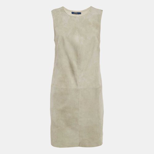 Suede and Cashmere Knit Sleeveless Mini Dress M - Polo Ralph Lauren - Modalova