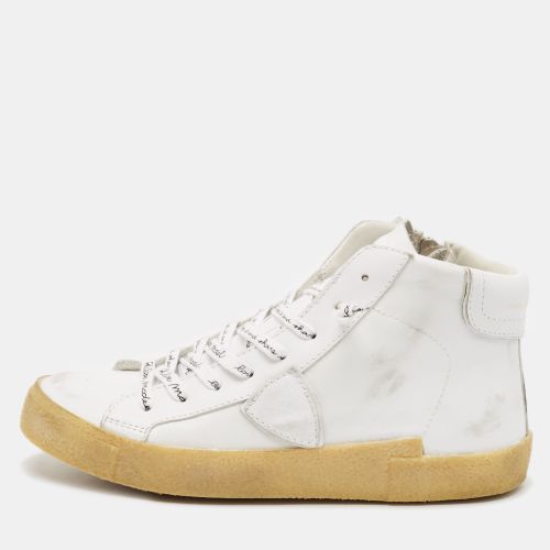 Leather High Top Sneakers Size 37 - Philippe Model - Modalova