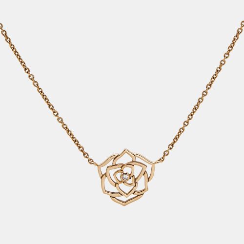 Rose Diamond 18k Rose Pendant Necklace - Piaget - Modalova