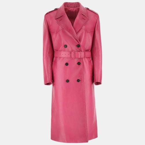 Fuchsia Leather Coat Women’s IT 38 - Prada - Modalova