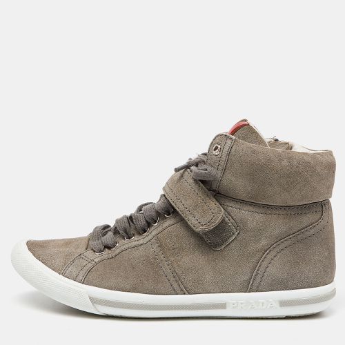 Suede High Top Sneakers Size 36 - Prada Sport - Modalova