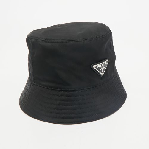 Logo Applique Re-Nylon Bucket Hat L - Prada - Modalova