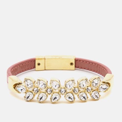 Chic Crystals Leather Tone Bracelet S - Prada - Modalova