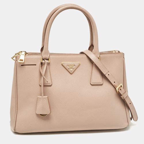 Light Saffiano Lux Leather Small Galleria Double Zip Tote - Prada - Modalova