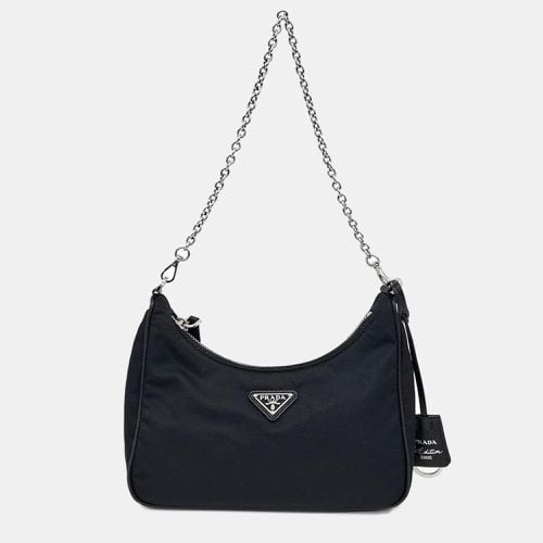 Re-Nylon Tesuto Chain Strap Hobo Bag - Prada - Modalova