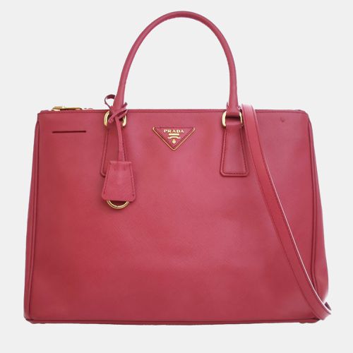 Medium Saffiano Lux Galleria Double Zip - Prada - Modalova