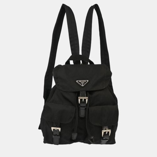 Prada Black Nylon Backpack - Prada - Modalova