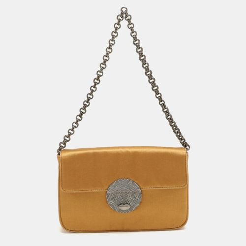 Satin Chain Baguette Shoulder Bag - Prada - Modalova