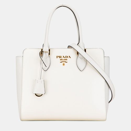 Saffiano Soft Calf Zippered Tote - Prada - Modalova