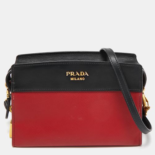 Black Saffiano and City Leather Esplanade Crossbody Bag - Prada - Modalova