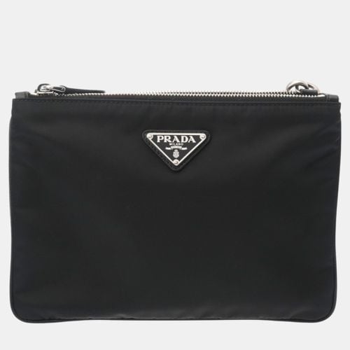 Nylon Double Pocket Shoulder Bag - Prada - Modalova