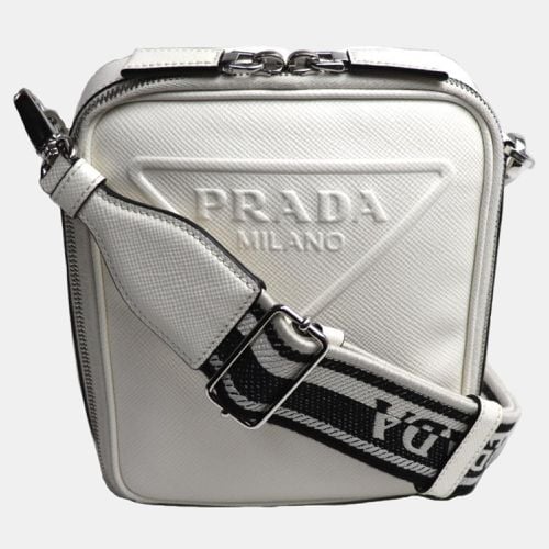 Saffiano Triangle Shoulder Bag - Prada - Modalova