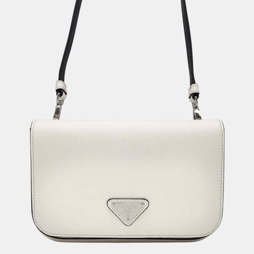 Saffiano Leather Shoulder Bag - Prada - Modalova