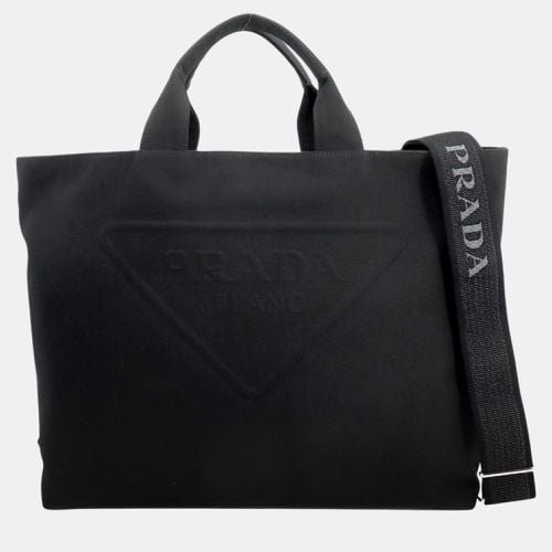 Canvas Drill Tote Shoulder Bag - Prada - Modalova