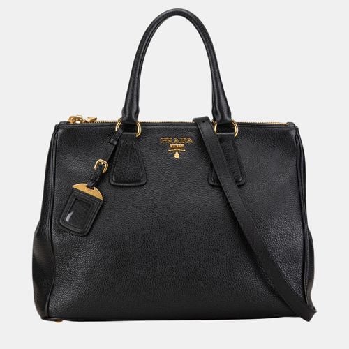 Vitello Daino Double Zip Satchel - Prada - Modalova