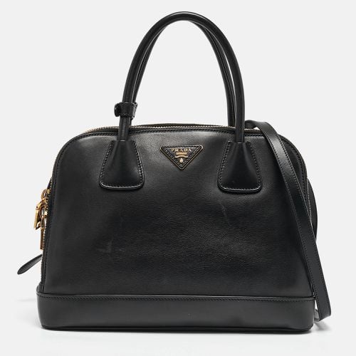 Soft Calf Leather Double Zip Satchel - Prada - Modalova