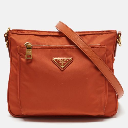 Nylon Front Pocket Messenger Bag - Prada - Modalova