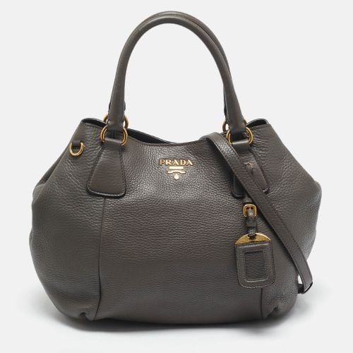 Vitello Daino Leather Snap Shoulder Bag - Prada - Modalova