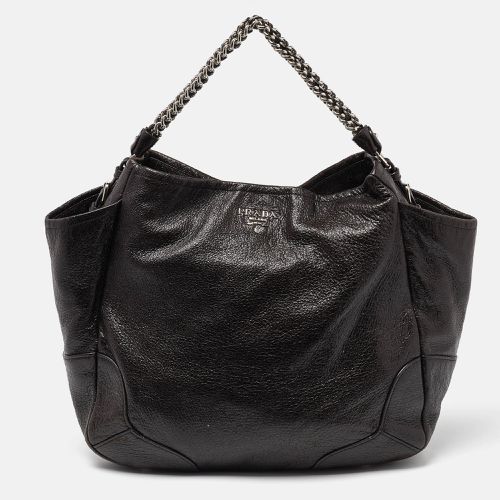 Cervo Leather Chain Hobo - Prada - Modalova