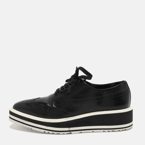 Brogue Leather Derby Low Top Sneakers Size 39 - Prada - Modalova