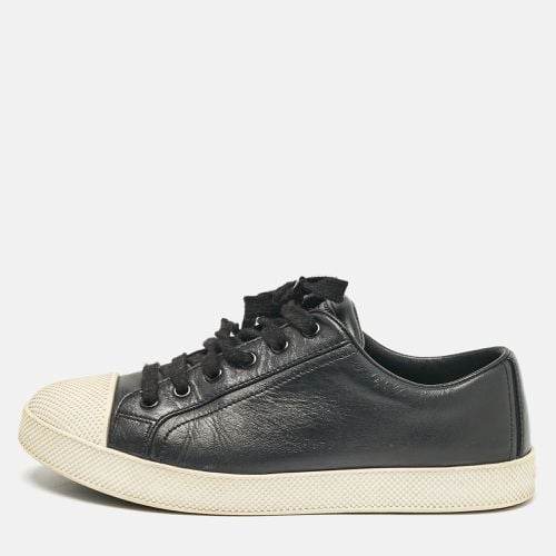 Leather Lace Up Sneakers Size 36.5 - Prada - Modalova