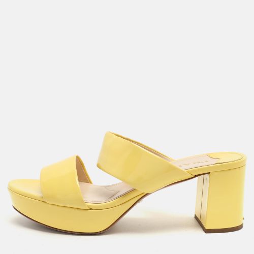 Patent Leather Platform Slide Sandals Size 39 - Prada - Modalova