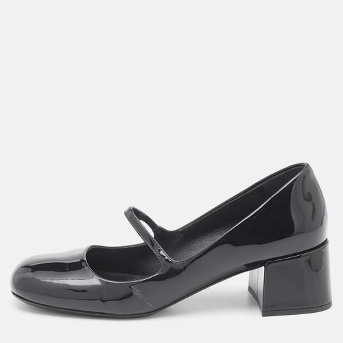 Patent Leather Mary Jane Block Heel Pumps Size 37 - Prada - Modalova