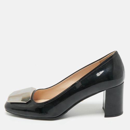 Patent Leather Block Heel Pumps Size 37 - Prada - Modalova