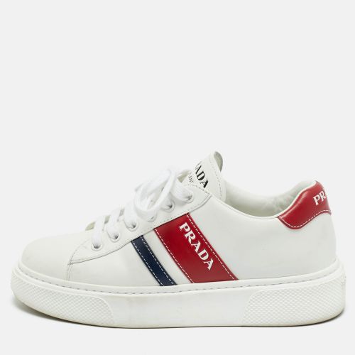 Leather Donna Lace Up Sneakers Size 37 - Prada - Modalova