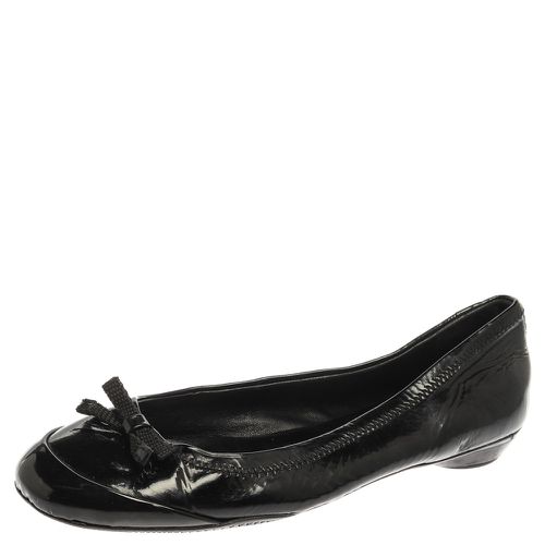 Patent Leather Bow Ballet Flats Size 36.5 - Prada - Modalova