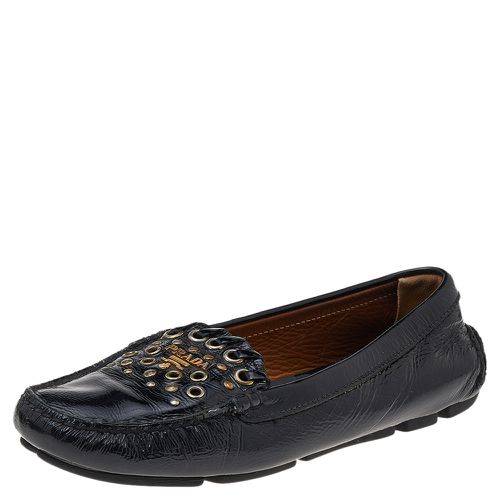 Patent Leather Studded Slip On Loafers Size 36 - Prada - Modalova