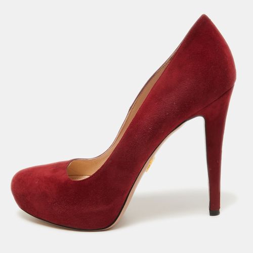 Suede Platform Pumps Size 38 - Prada - Modalova