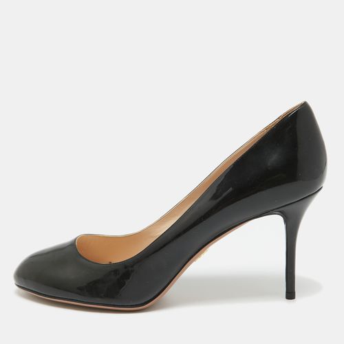 Patent Leather Round Toe Pumps Size 42 - Prada - Modalova