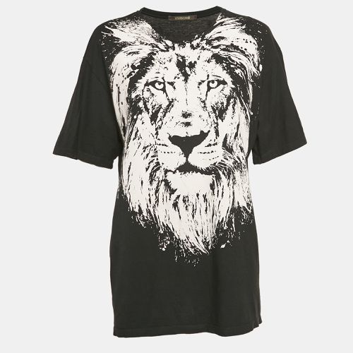 Lion Print Jersey oversized T-Shirt M - Roberto Cavalli - Modalova