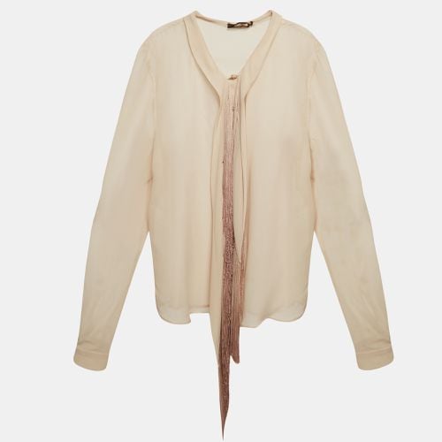 Silk Fringed Shirt L - Roberto Cavalli - Modalova