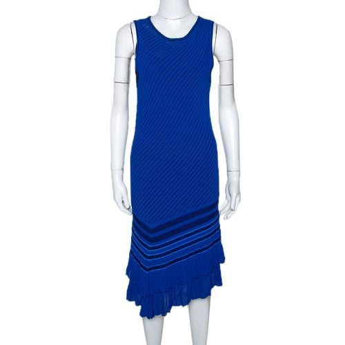 Stretch Knit Asymmetric Hem Dress M - Roberto Cavalli - Modalova