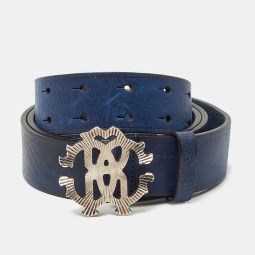 Leather Logo Buckle Belt 105 CM - Roberto Cavalli - Modalova